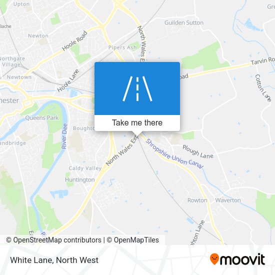 White Lane map