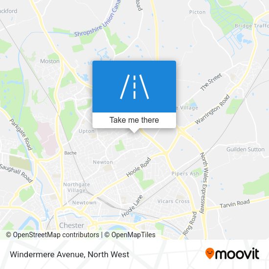 Windermere Avenue map