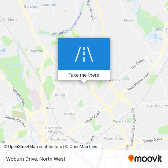Woburn Drive map