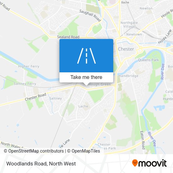 Woodlands Road map