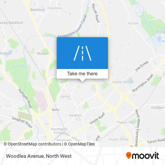 Woodlea Avenue map