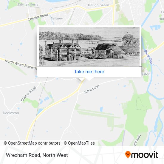 Wrexham Road map