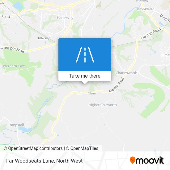 Far Woodseats Lane map