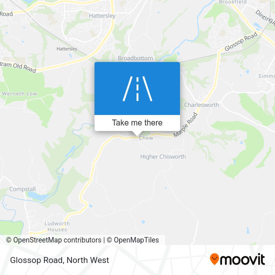 Glossop Road map