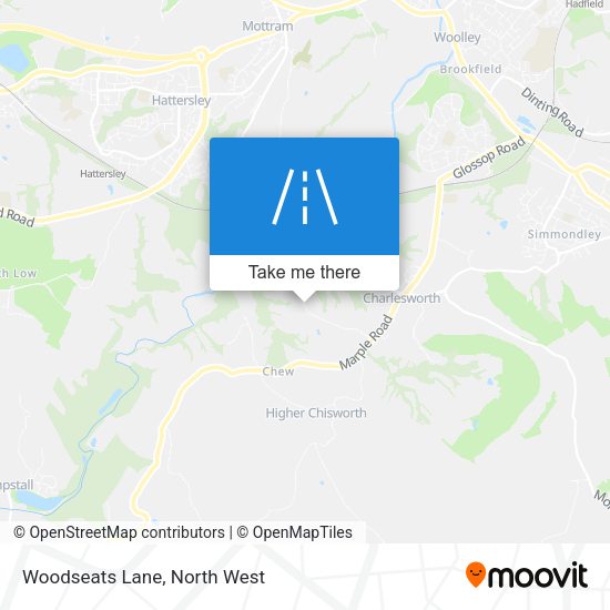 Woodseats Lane map