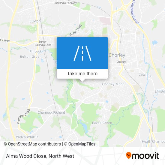 Alma Wood Close map