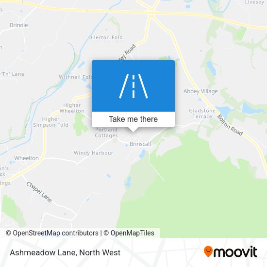 Ashmeadow Lane map