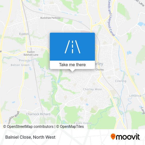 Balniel Close map