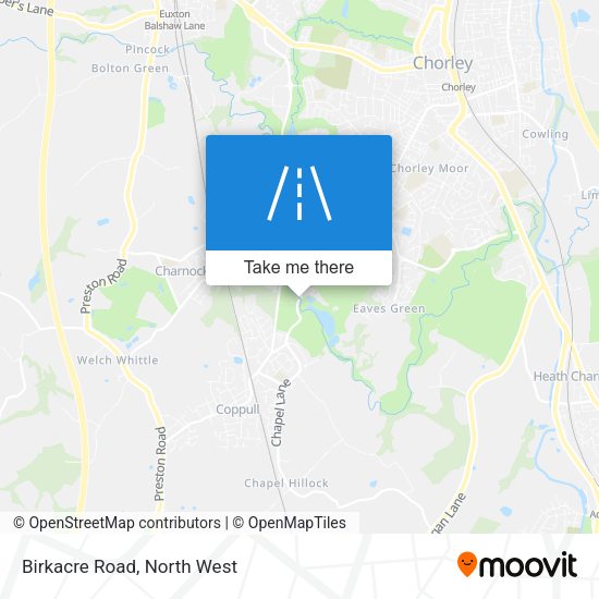 Birkacre Road map