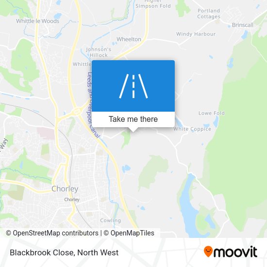 Blackbrook Close map