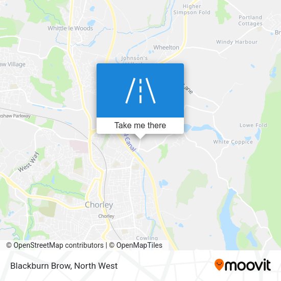 Blackburn Brow map