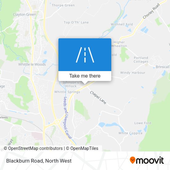 Blackburn Road map