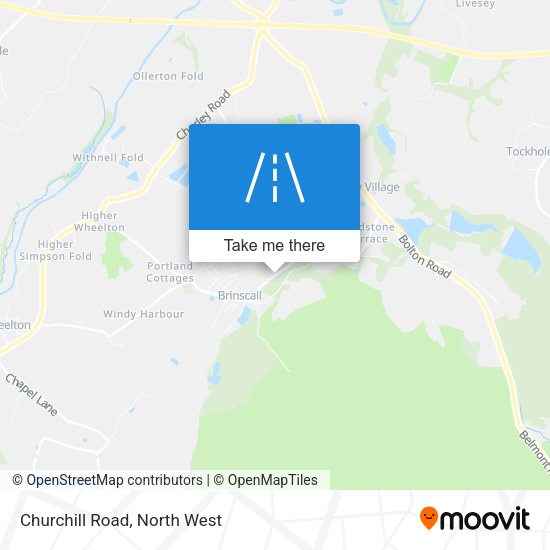 Churchill Road map