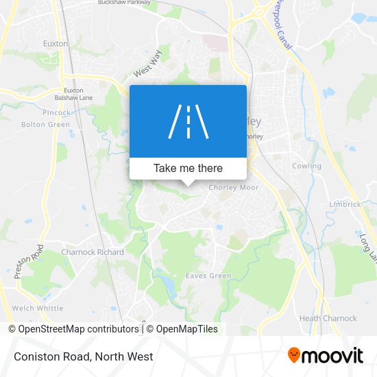 Coniston Road map