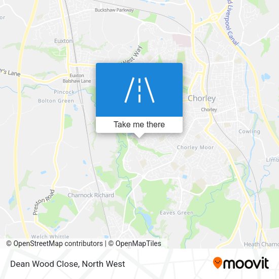 Dean Wood Close map