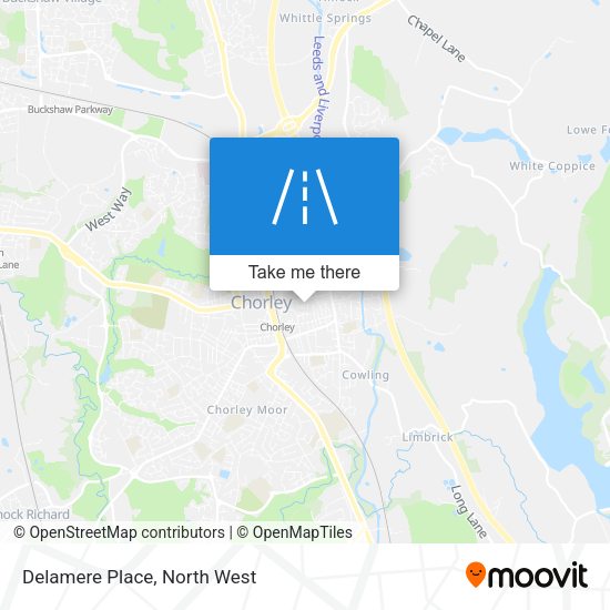 Delamere Place map