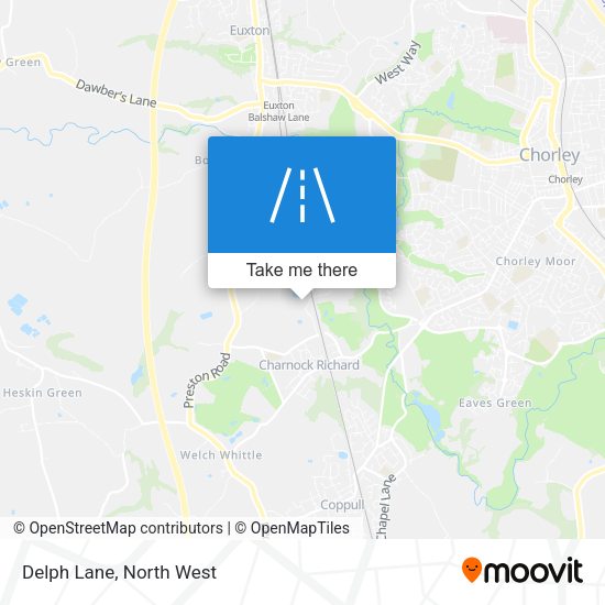Delph Lane map
