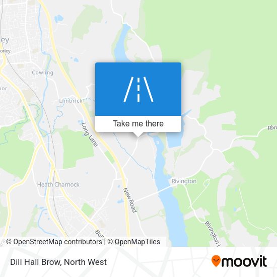 Dill Hall Brow map