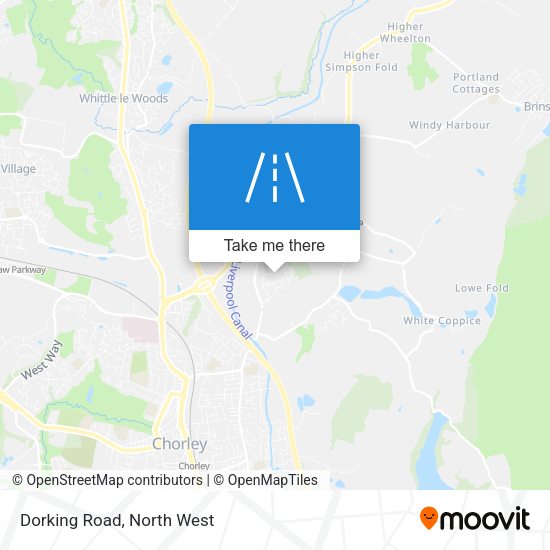 Dorking Road map