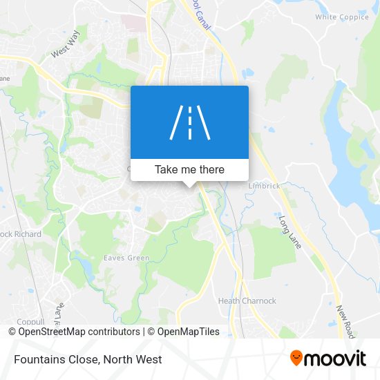 Fountains Close map