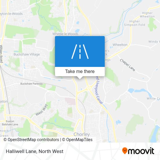 Halliwell Lane map