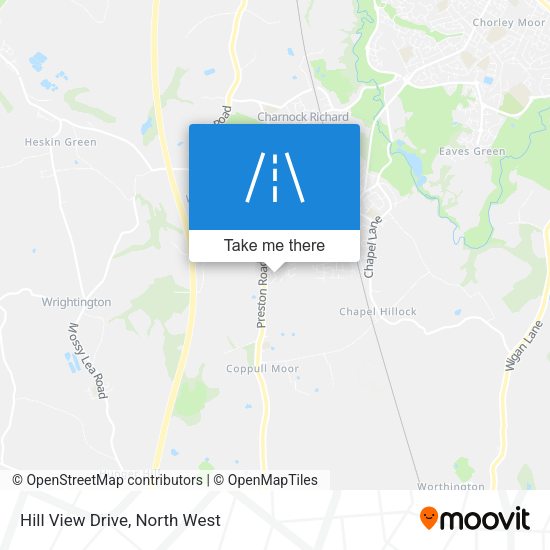 Hill View Drive map
