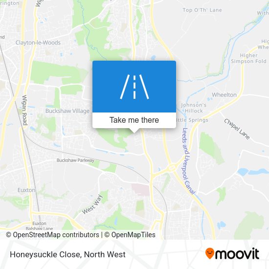 Honeysuckle Close map