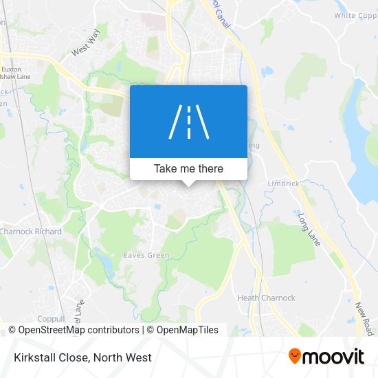 Kirkstall Close map