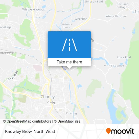 Knowley Brow map