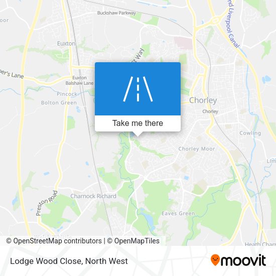 Lodge Wood Close map