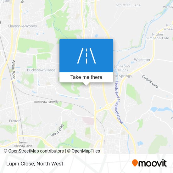 Lupin Close map