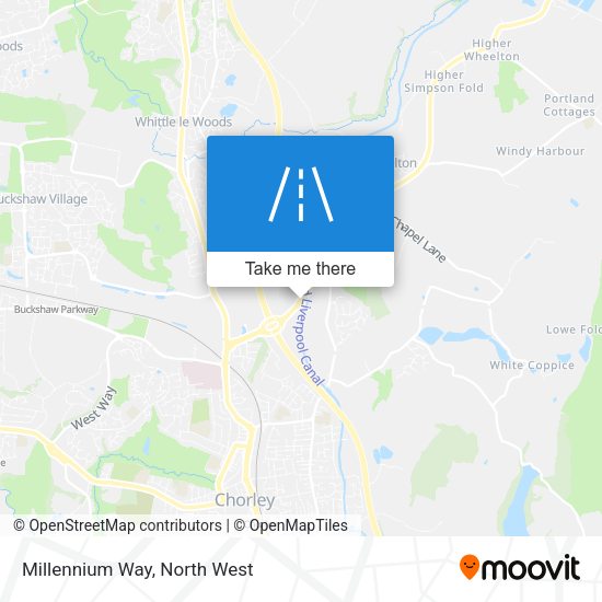 Millennium Way map