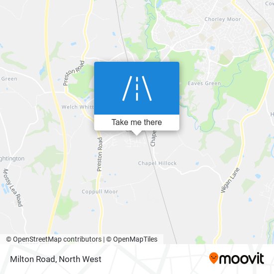 Milton Road map