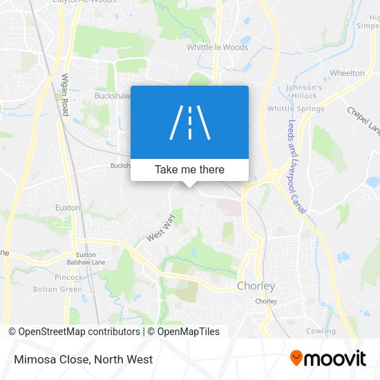 Mimosa Close map