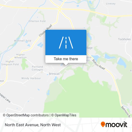 North East Avenue map