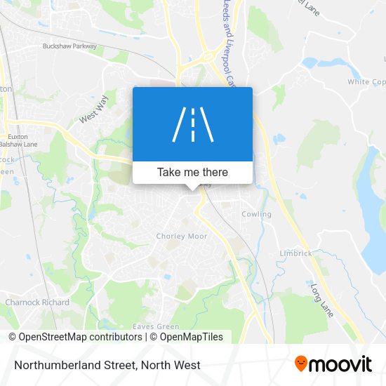 Northumberland Street map