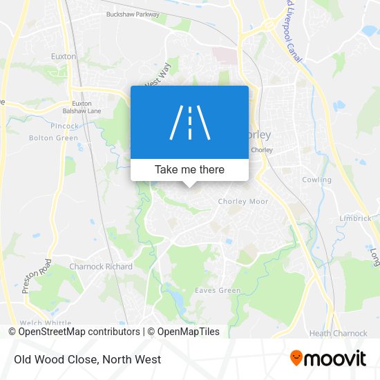 Old Wood Close map