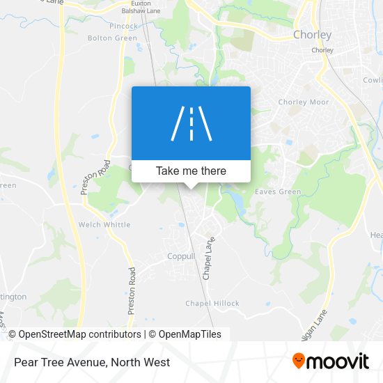 Pear Tree Avenue map
