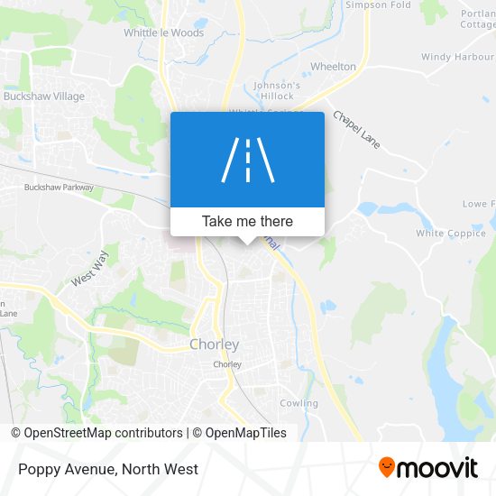 Poppy Avenue map