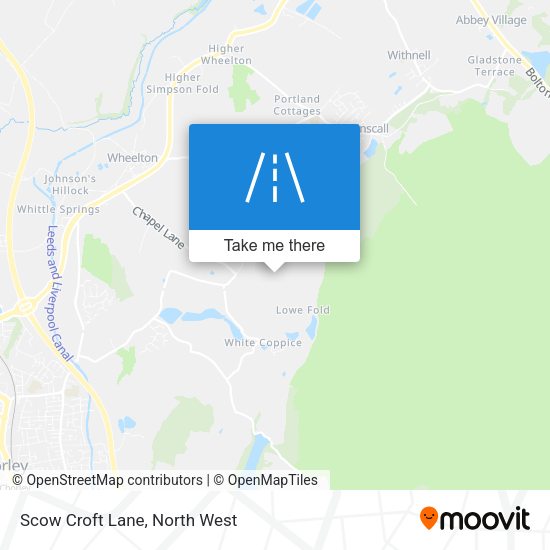 Scow Croft Lane map