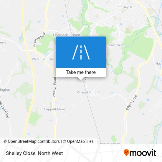Shelley Close map
