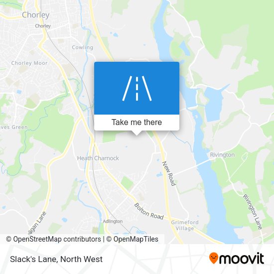 Slack's Lane map