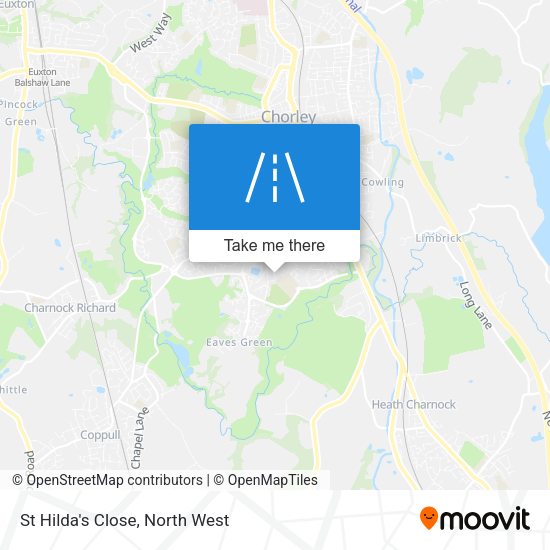 St Hilda's Close map