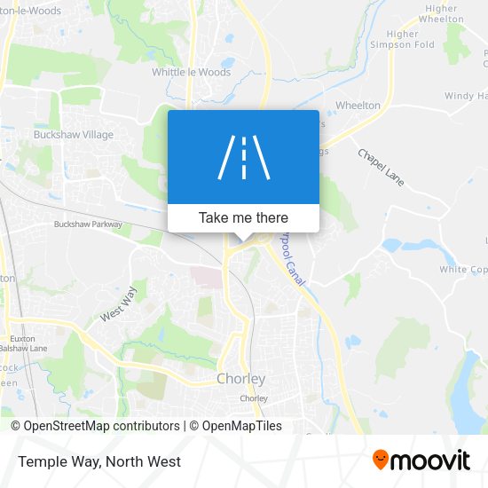 Temple Way map