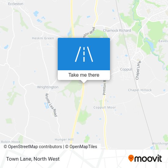 Town Lane map