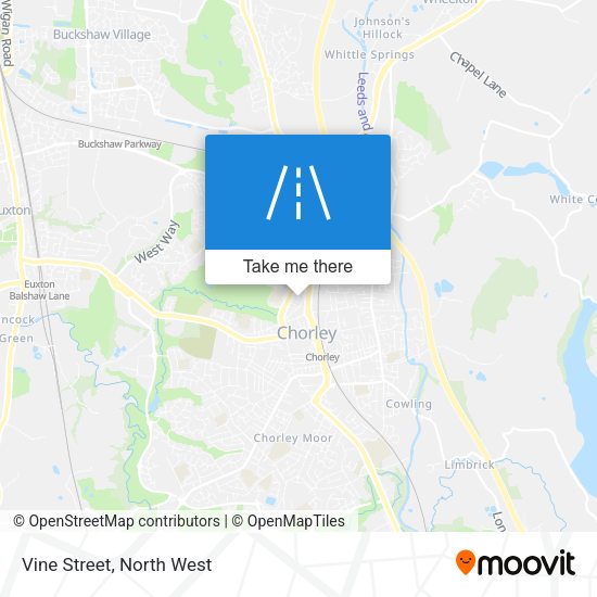 Vine Street map