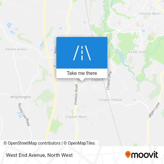 West End Avenue map