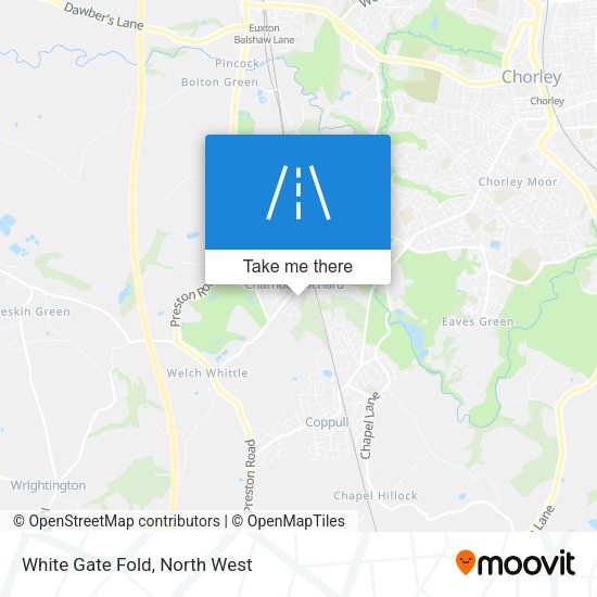 White Gate Fold map