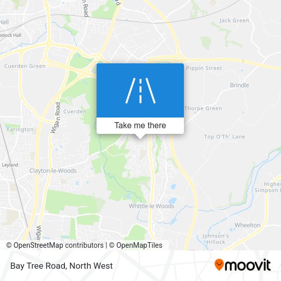 Bay Tree Road map