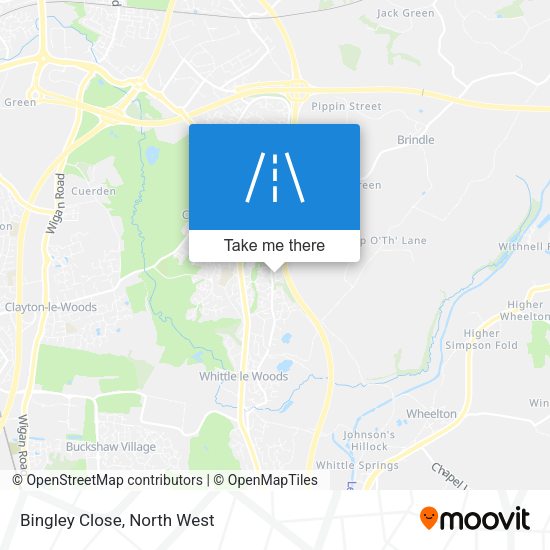Bingley Close map